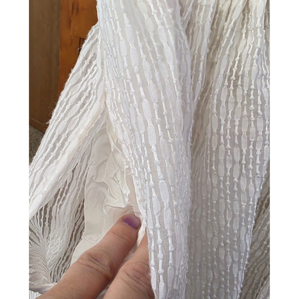 NWT Carven Party Dress Size 34 XS White Sheer Overlay Twirl Mini A Line Events - Picture 7 of 12